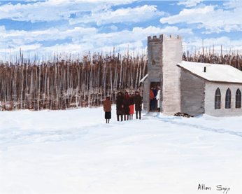 Allen Sapp, People Coming Out 