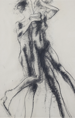 ROBERT NELSON MARKLE (1936-1990) Canadian
Titled: Drawing for Four Legs Moving, 1965