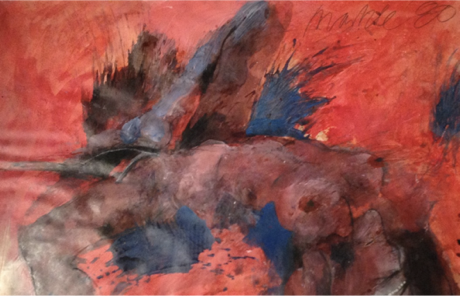 ROBERT NELSON MARKLE (1936-1990) Canadian
Titled: This Fire Was Sent By Paris, 1980