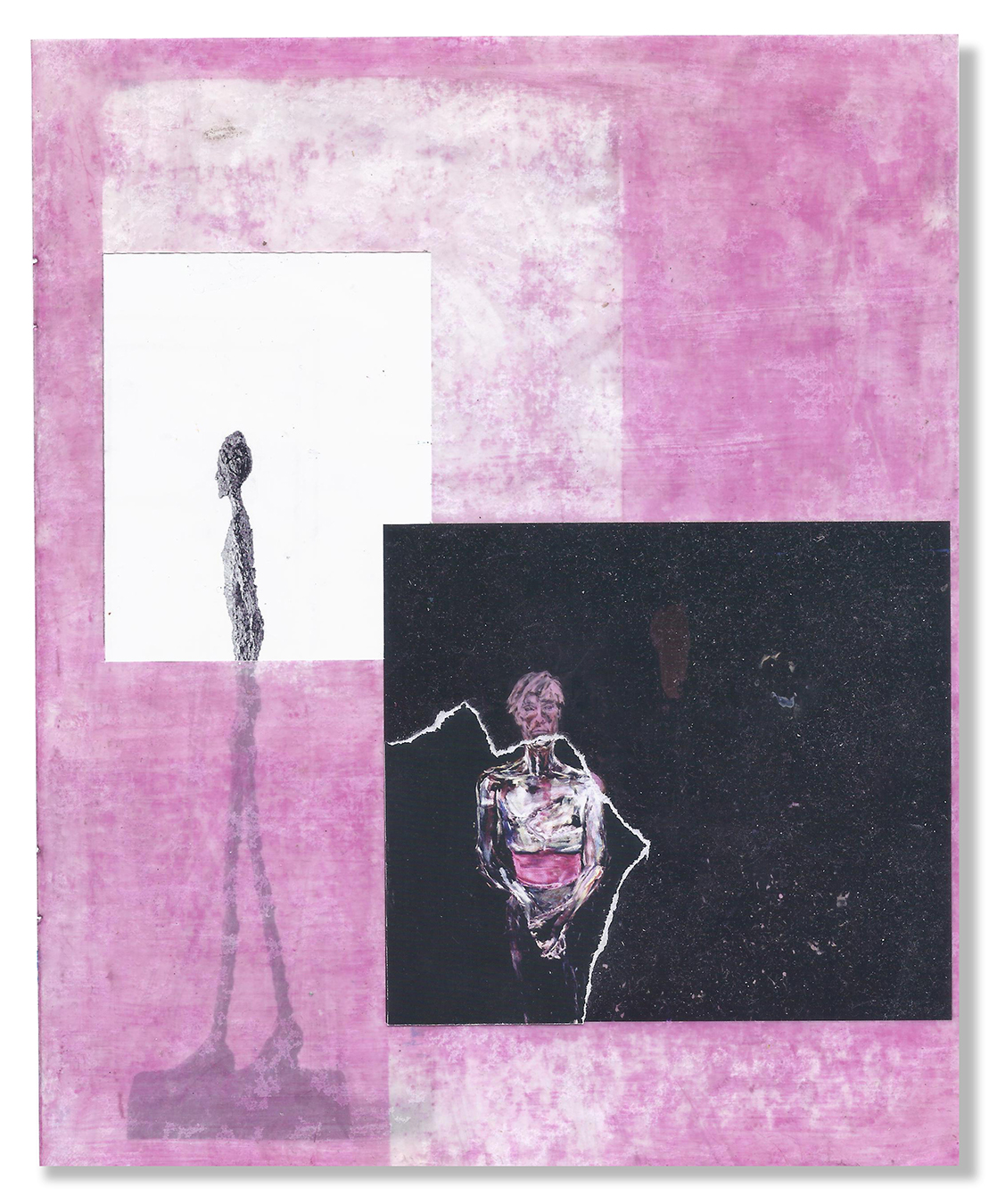 Julian Schnabel's Warhol portrait with a Giacometti